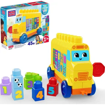 Hračka pro nejmenší Fisher Price Zábavný autobus s počítáním Mega bloks