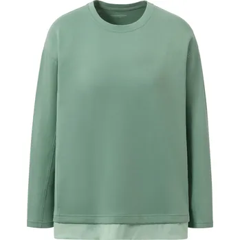 Pánské tričko 673672 - Tchibo - Fitness tričko s dlouhým rukávem Oversized - pro ženy - vel. M 40/42 - barva: zelená