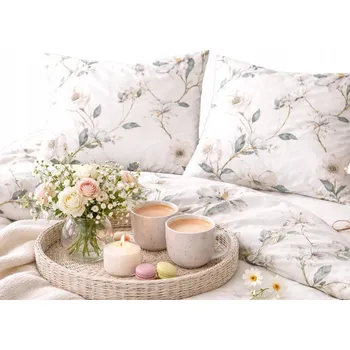 Povlečení Povlečení satynowa kwiaty 160x200 jarní KVĚTNATÁ LOUKA Produkt PL