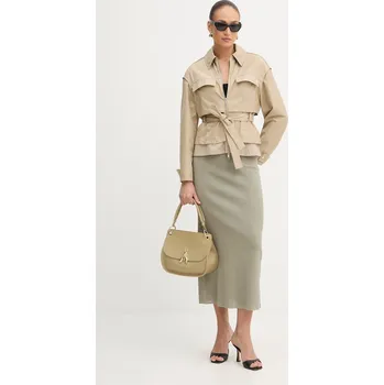 Kabelka Kožená kabelka Patrizia Pepe 8B0312.L162 béžová 08X, vel. ONE SIZE