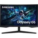 SAMSUNG MT LED LCD Gaming Monitor 27" Odyssey G55C -prohnutý, VA,1ms, 2560x1440,165Hz,HDMI,Display Port