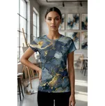 UTOPY Dámské sportovní tričko grey marble Velikost: 3XL