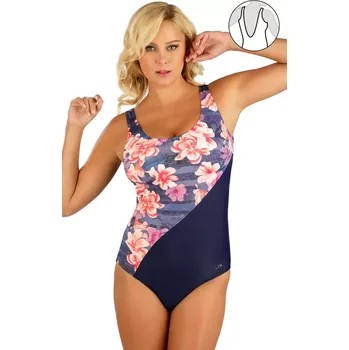 Dámské plavky Jednodílné plavky s vyztuženou podprsenkou Litex 6E079 ibišek velikost 40