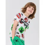 Sinsay - Bavlněné tričko Minecraft - bílá - 206HG-00X - 206HG-00X-116