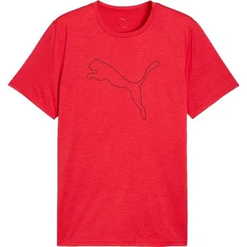 Pánské tričko Pánské triko Puma M TAD ESSENTIAL HEATHER CAT TEE XL Červená, Černá