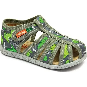 Chlapecké bačkory Bačkory Milami 114-4DINO Grey Velikost: 27
