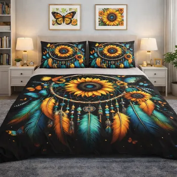 Povlečení 2-dílné ložní povlečení - Snář se slunečnící