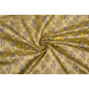 Brokát s dráčky, béžový, 1.09m, sartor.cz