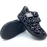 Jonap B1 Černé srdce 30, Vnitřní délka boty: 19,8 cm, Vnitřní šířka boty: 7,4 cm