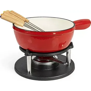 Hrnec Fondue set červená