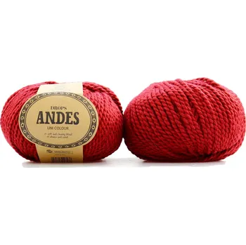 Příze Drops Andes Uni 3946 vínová