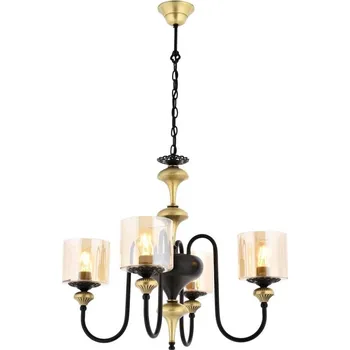 Lustr na řetězu BUSAN 4xE27/40W/230V zlatá