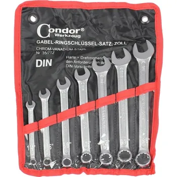 Klíč Condor 100-04114 klíče očkoploché 1/4" - 5/8", sada 7 dílů, v textilním obalu