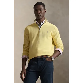 Pánský svetr Bavlněný svetr Polo Ralph Lauren Ls Hz Long Sleeve 710932304 žlutá 11X, vel. M