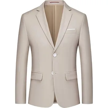 Best Fashion Pánské elegantní sako pro business styl Velikost: M, Barva (Varianta): Khaki