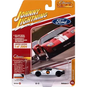autíčko Ford GT #4 2005 1:64 - Johnny Lightning Ford GT #4 - kovový model