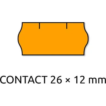 Speciální papír Cenové etikety REFLEXNÍ ORANŽOVÉ, 10 míst 26*12 mm - 6 ks
