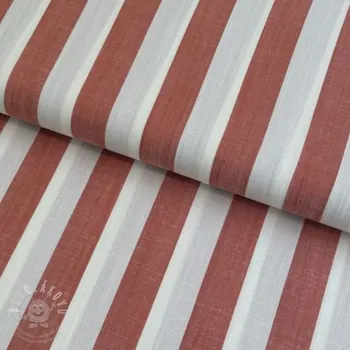 Viskóza YARN DYED Stripes BIG orange