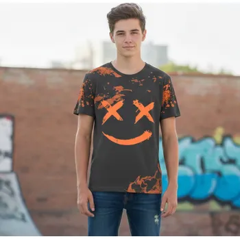 Dětská móda CHLAPECKÉ TRIČKO khaki Kugo FC0379 (Chlapecké tričko s krátkým rukávem)