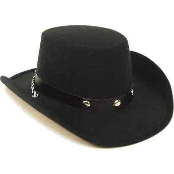 Klobouk Kovbojský klobouk černý / 1 kus