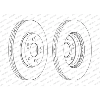 Brzdový kotouč Brzdový kotouč FERODO DDF1557C