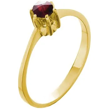 Prsten Zlatý prsten s českým granátem Velikost: 58
