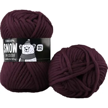 Příze Drops Snow UNI 118 tmavá grape