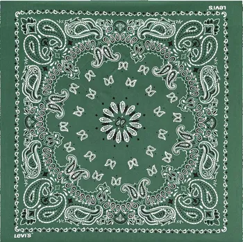 Šátek Šátek Levi's XL SILKY 005G0 zelená 77A, vel. ONE SIZE