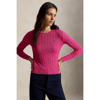 Pánský svetr Bavlněný svetr Polo Ralph Lauren, M, růžová, 42X