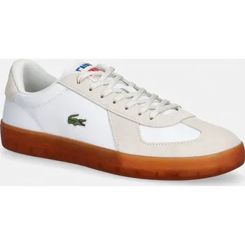 Pánské tenisky Kožené tenisky Lacoste Men Baseshot Pro Sneakers 51SMA0077 bílá 00X, EUR 43