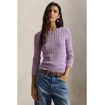 Pánské oblečení Bavlněný svetr Polo Ralph Lauren, M, fialová, 04X