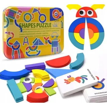 Dřevěná hračka Montessori skládačka CN 10552147050, vícebarevná