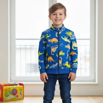 Chlapecká mikina CHLAPECKÁ MIKINA modrá Kugo HC9303 (Chlapecká bavlněná mikina)