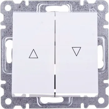 vypínač Žaluziový vypínač pod omítku Hager Polo bílý WL0310