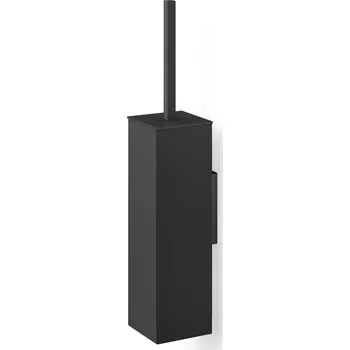 WC štětka ZACK Nástěnná WC sada na čištění CARVO, hranatá, černá