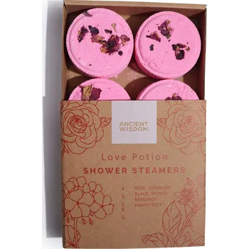 bomba do koupele Láskyplná aromaterapie do sprchy 200 g, květinově-citrusová vůně, bez sulfátů a parabenů