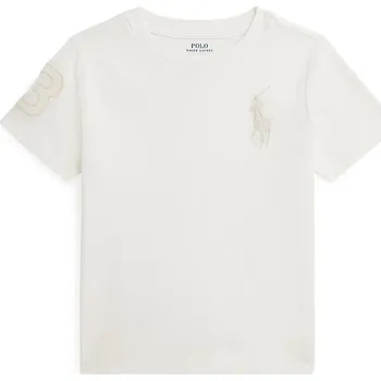 Chlapecké tričko Dětské bavlněné tričko Polo Ralph Lauren 322832907504 bílá 00X, vel. 102-108