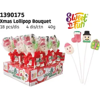 Bonbon Xmas Lollipop Bunch - lízátka 4x10g