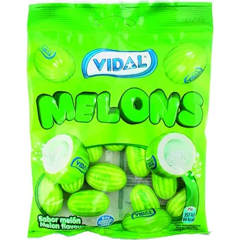 Bonbon Melons bubble gum bag - melounové žvýkačky v sáčku 100g