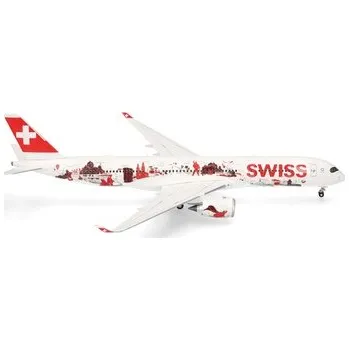 autíčko Herpa Swiss International Air Lines Airbus A350-900 "Wanderlust" - HB-IFA