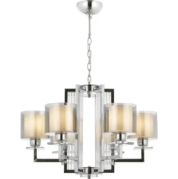 Lustr na řetězu VARANA 6xE27/40W/230V lesklý chrom