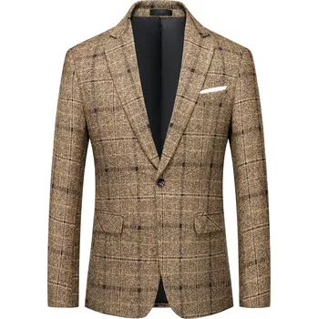 Best Fashion Pánské formální sako pro společenské události Barva: Žlutá, Velikost: 3XL