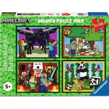 Puzzle Minecraft 4x100 dílků