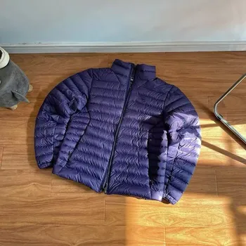 Pánská móda Best Fashion Pánská lehká péřová bunda pro cestování Barva: Fialová, Velikost: XL