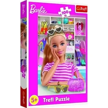 Puzzle TREFL Puzzle Seznamte se s Barbie 100 dílků 41x27,5cm v krabici 19x29x4cm