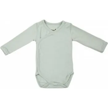 Kojenecký body Timboo body s dlouhým rukávem - Sea Blue, vel. 74/80