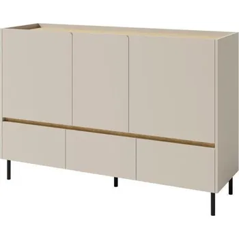 Komoda LC07 Komoda Luca, pískově béžová / dub olejovaný, 150 x 105 x 40 cm&nbsp;