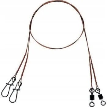 Mistrall ocelové lanko flex-ton 49 vláken 49W 16kg 35cm návazce 6/duo2 balení 2ks přívlačové návazce