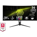 MSI Gaming MAG 342CQR E2, 34" VA zakřivený /3440x1440 (UWQHD)/180Hz/1ms/DP/2xHDMI/Výškově (MAG 342CQR E2)