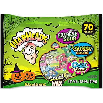 Bonbon Warheads mix kyselých bonbonů a pendreků s ovocnými příchutěmi 374 g